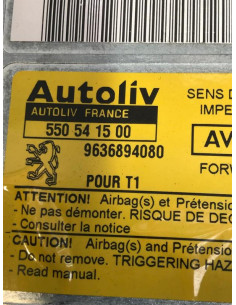 Centralita airbag PEUGEOT 206 1,4 (75 cv) - Ref. 2419508