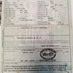 Despiece Volvo S40 (VS) 1.6 16V (105 cv) 2001