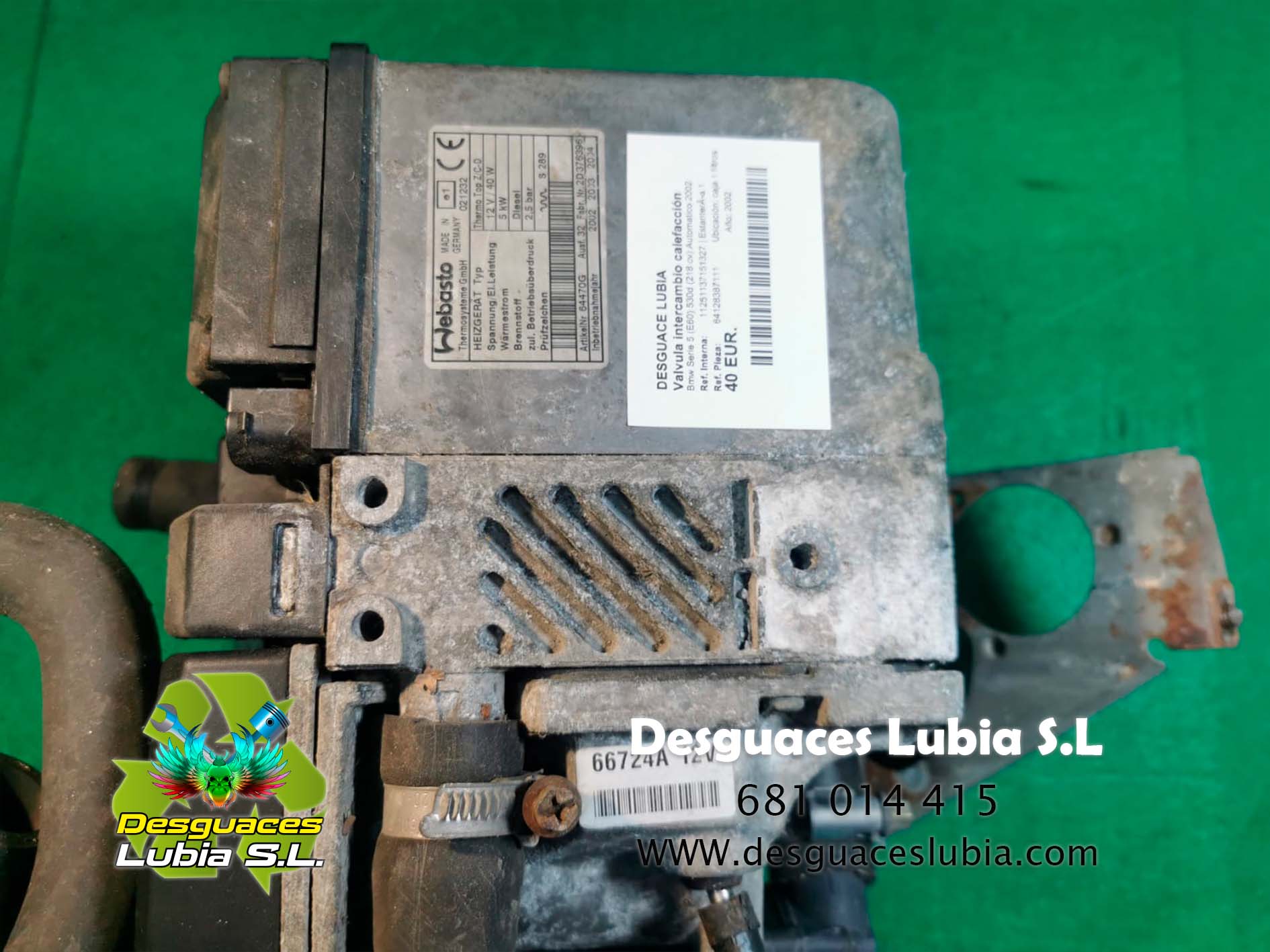 Valvula intercambio calefacción Bmw Serie 5 (E60) 530d (218 cv) Automatico - Imagen 3
