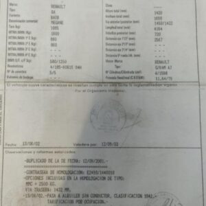 Despiece Renault MEGANE I KOMBI VAN 1.6 BIFUEL (109 CV) 2001
