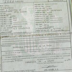 Despiece Opel Astra F Cabrio 1.4 Si (82 cv) 1995